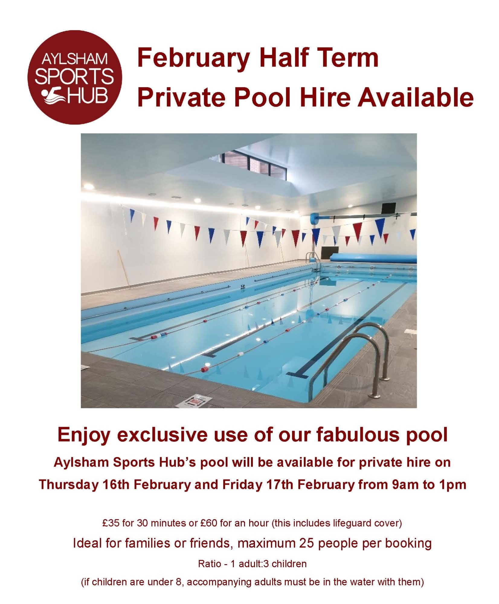 Aylsham Sports Hub Private Pool Hire